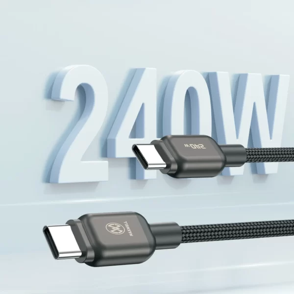 Maxwell Turbo Line Series Cable USB-C Compatible with Lightning (2 Meter) Fast Charging