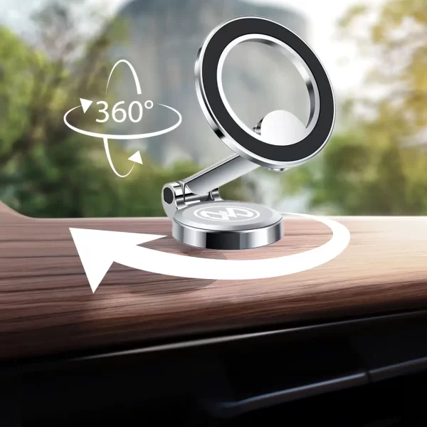 Maxwell Car Phone Holder Mount Compatible with MagSafe, 360° Rotation, Safe Magnet, Ergonomic Design