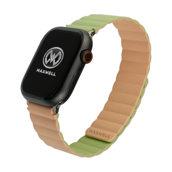 Maxwell Core Series Reversible Smart Watch Band Compatible with Apple Watch 42mm to 44mm (Peach Green)