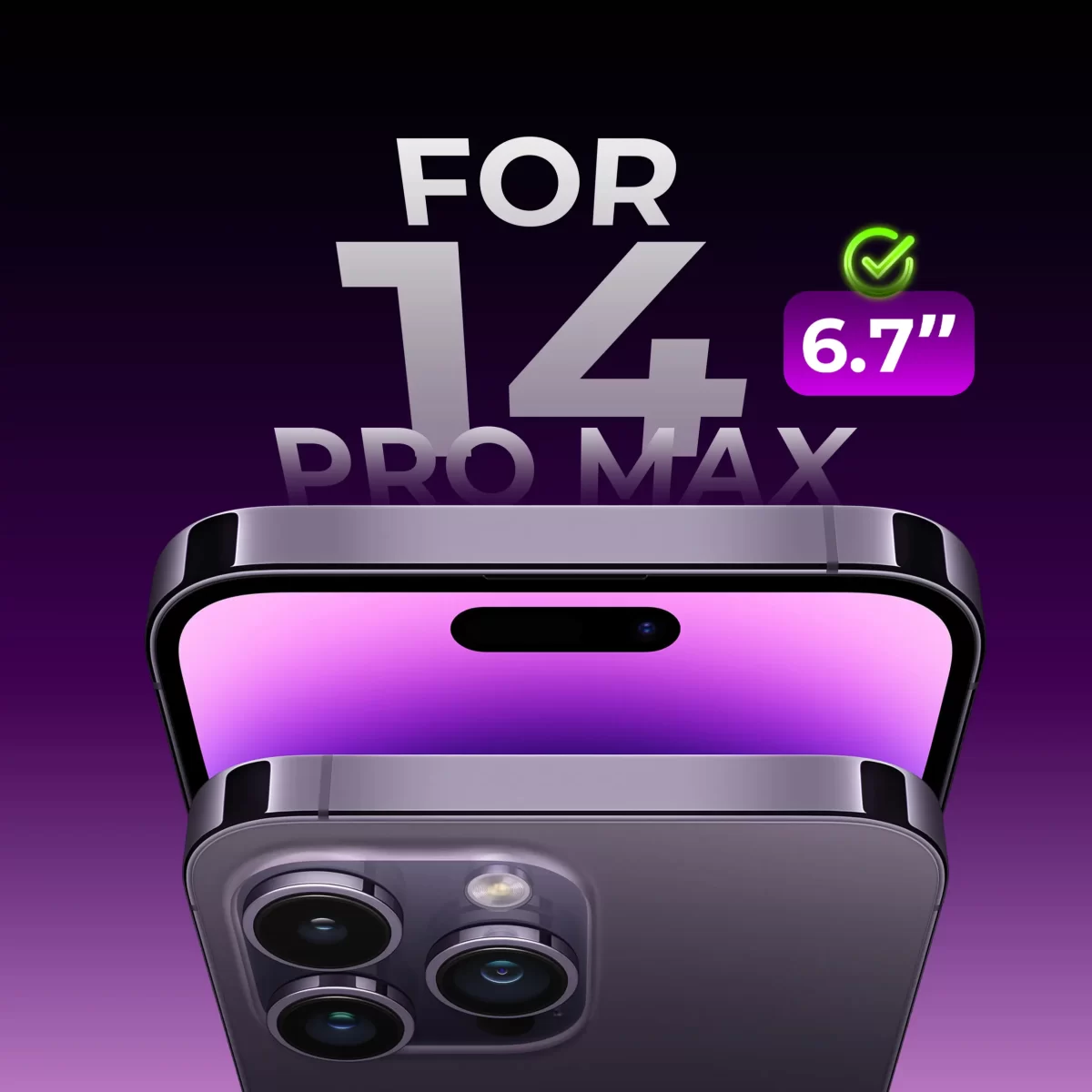 Maxwell 3D Anti-Reflection Screen Protector iPhone 14 Pro Max