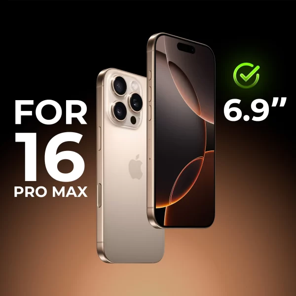 Maxwell 3D Silicone Edge HD AR Screen Protector iPhone 16 Pro